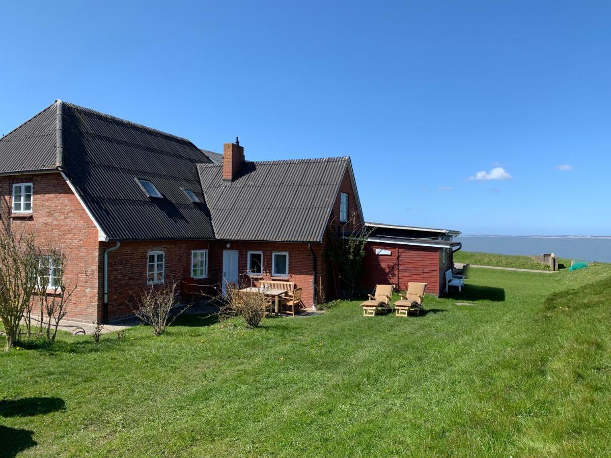 Kapitaenshaus Meerblick Langeneß Buitenkant foto