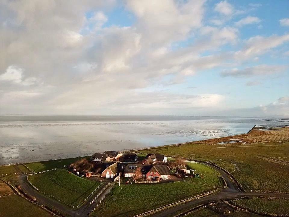 Kapitaenshaus Meerblick Langeneß Buitenkant foto