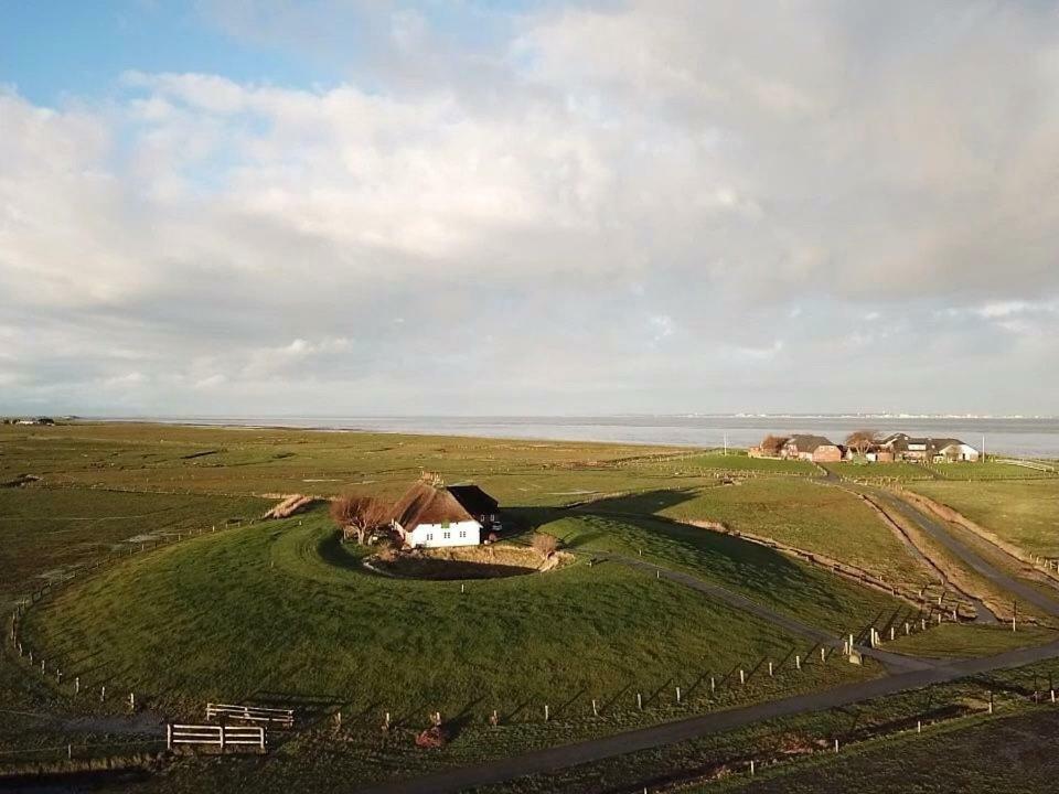 Kapitaenshaus Meerblick Langeneß Buitenkant foto
